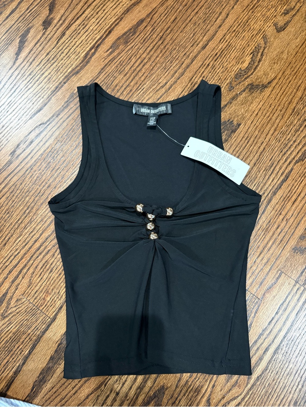 Black and gold top